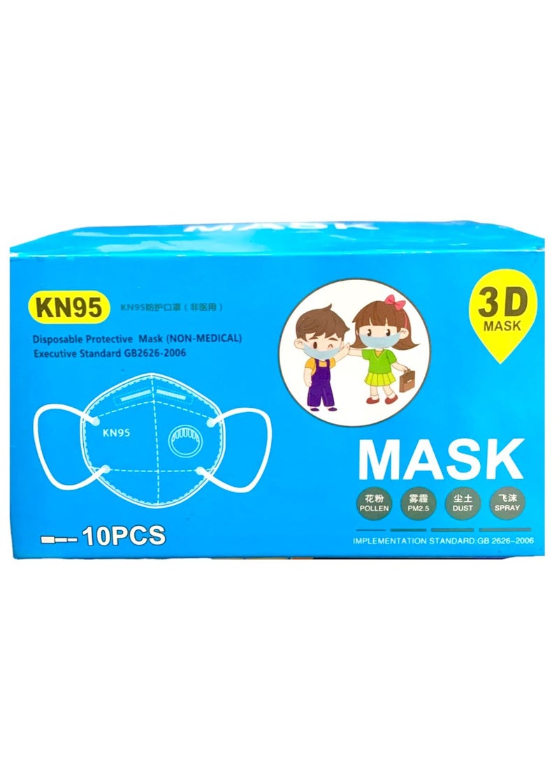 Kn95 5 Disposable Protective Face Mask With Breathing Valve (10Pc)
